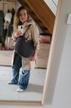 torba grafitowa luźno tkana boho wave bag