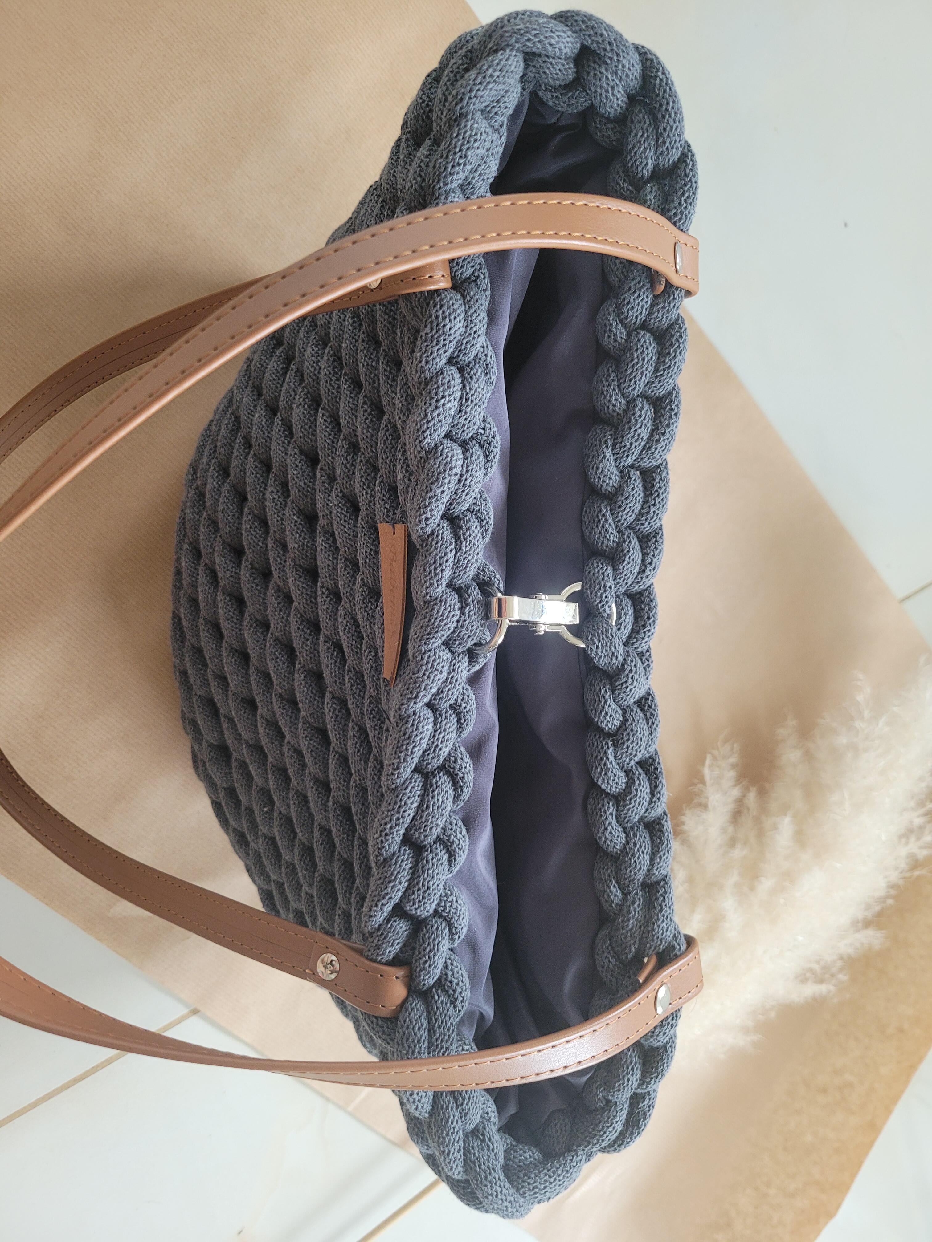 Torba Boho Wave Bag na jesień / torba chunky z grubego sznurka (6)